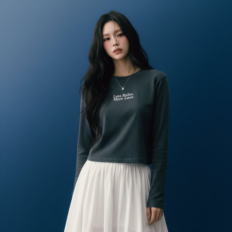 LE AREVEY（アルヴェイ）の「スリーブTシャツ グレー（トップス）」