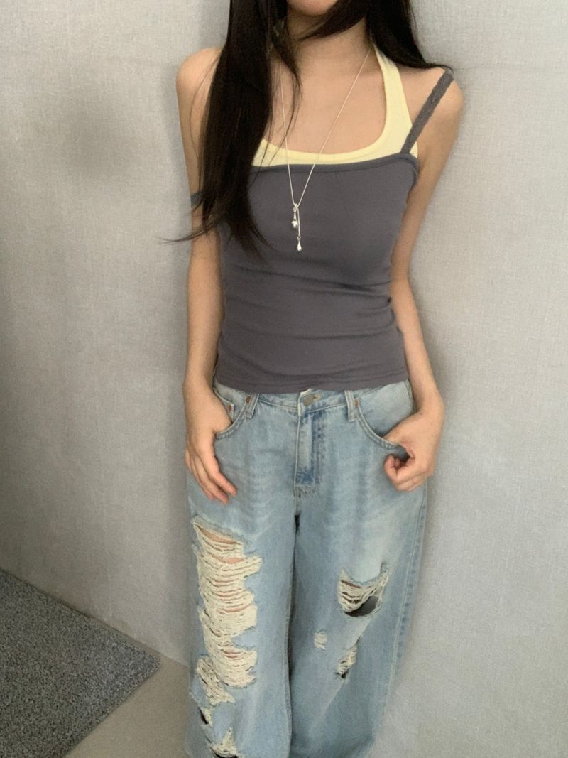 Danson Halterneck  Butterfly Lace Sleeveless