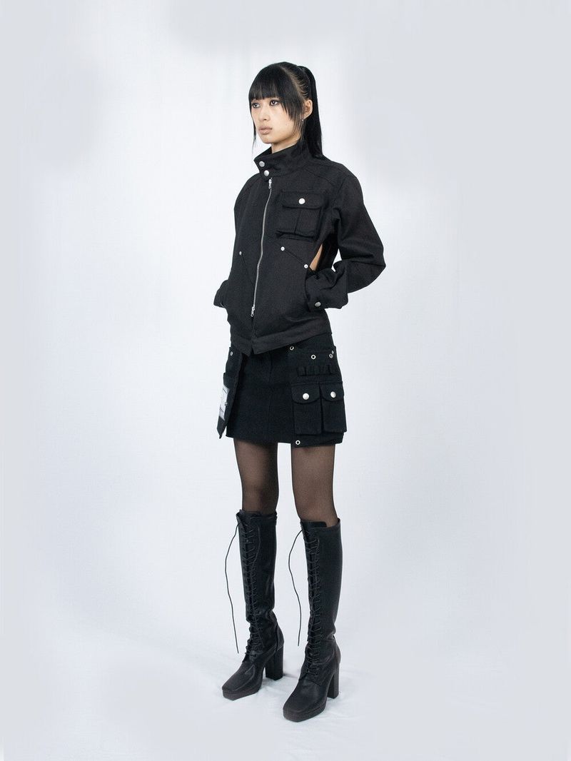 Multipass Cargo MiniSkirt (Black)