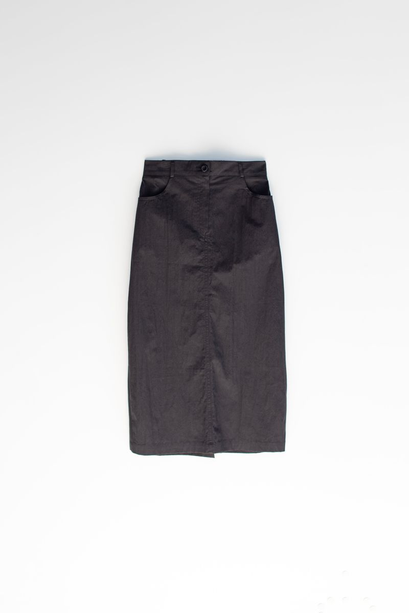 PLAT DU JOUR（プラドゥジュール）の「H banding skirt (Black)（Skirts）」