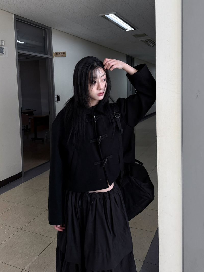  CLASSIC TOGGLE CROP COAT