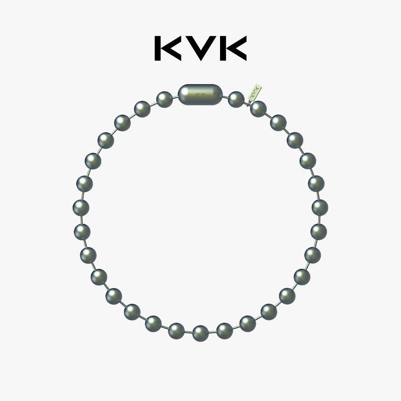 KVK（ケーブイケー）の「KVK ザヴォイド ワームホールネットワークシリーズ カラフルラージネックレス（アクセサリー）」
