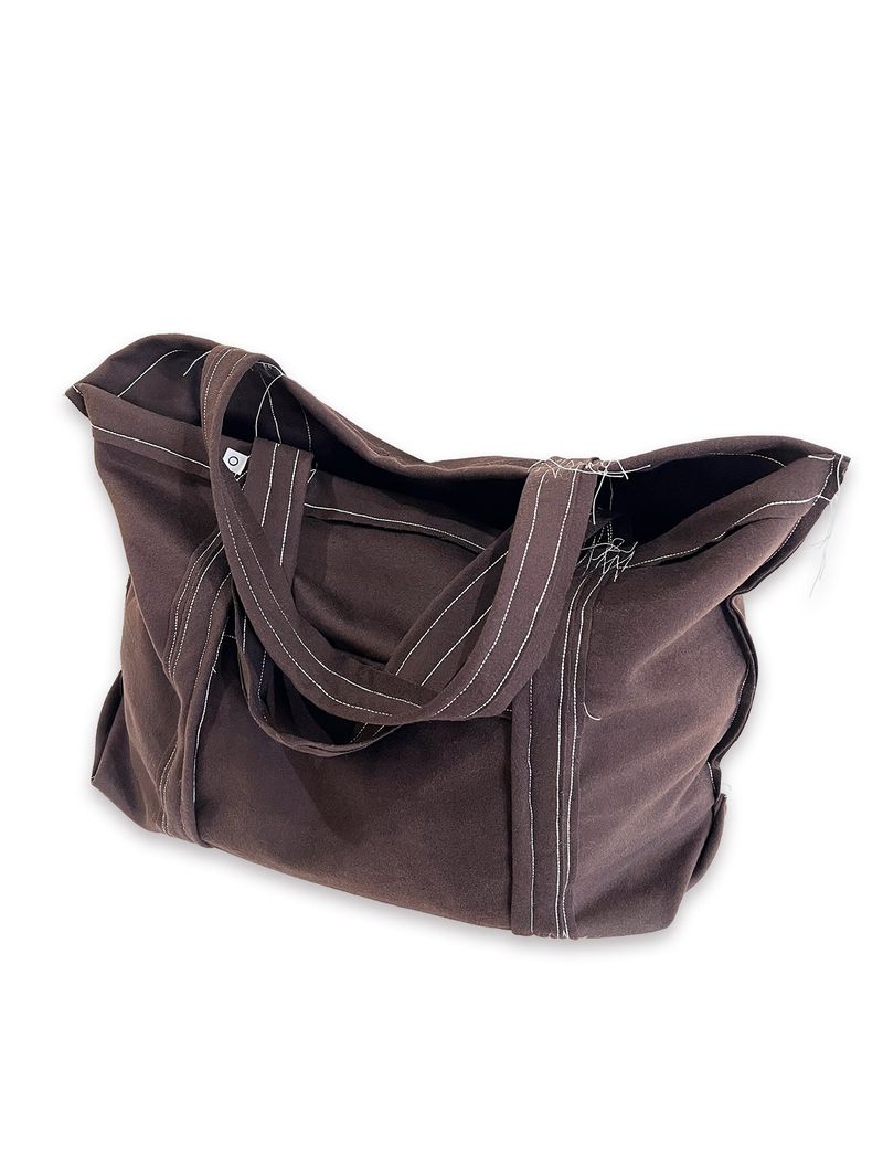 O Logo Drawing Stitch Bag / Brown