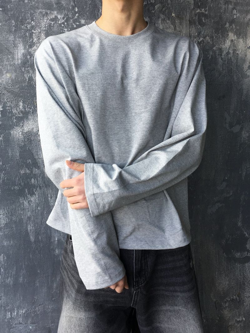 DISCERNMENT（ディサーンメント）の「Poin Basic Crop Long Sleeve 3C（Tops）」