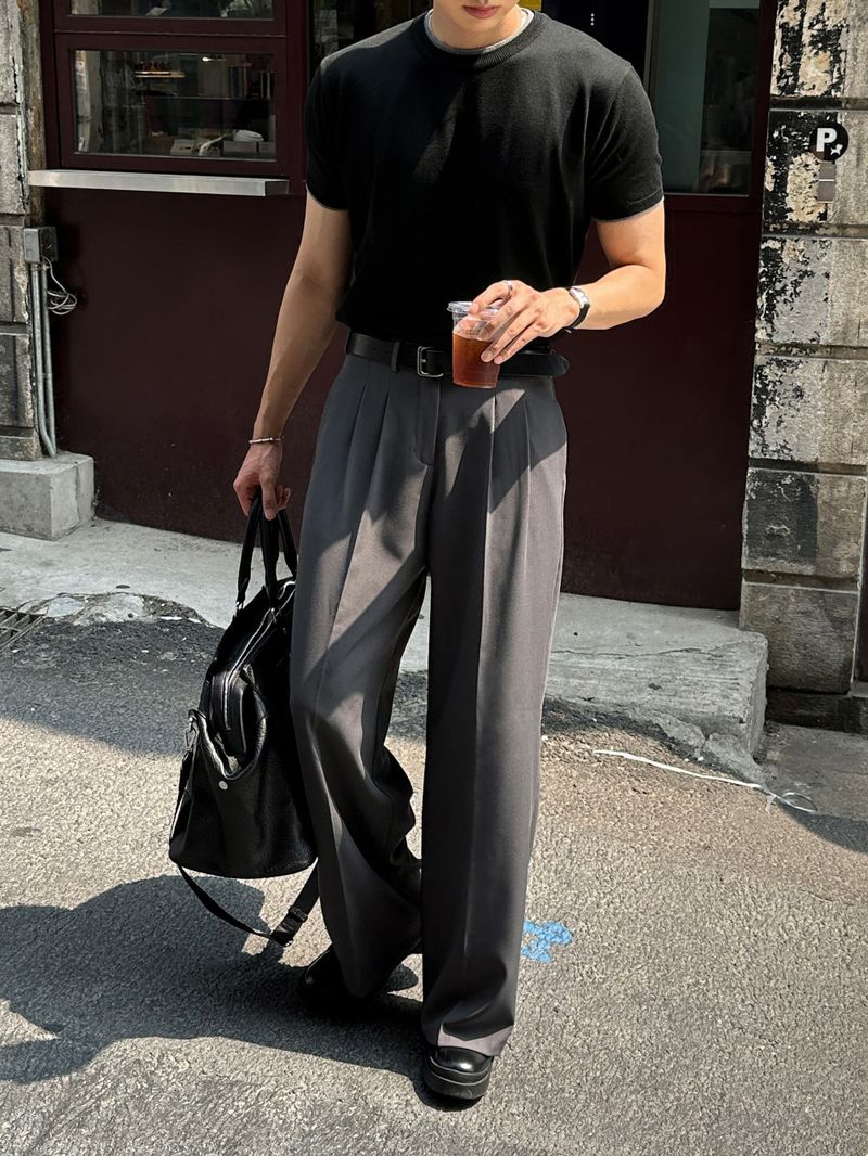 LMN All-Day Pintuck Bejo Wide Slacks (4 colors)
