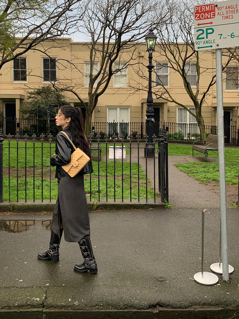 [MADE] Femme Leather Mini Jacket