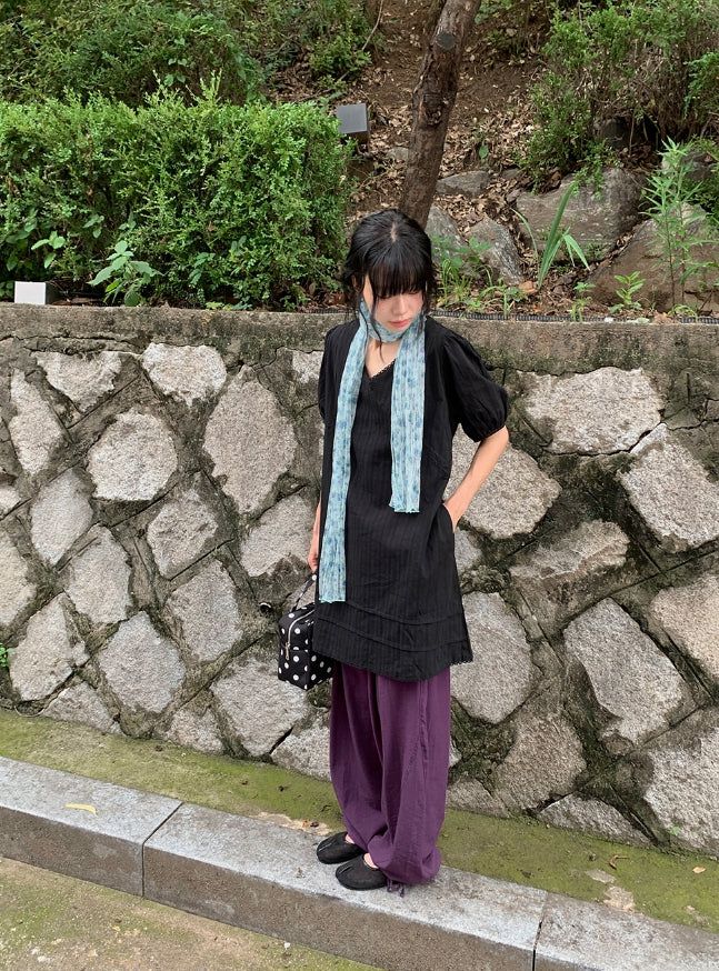 Rooney Linen String Wide Harem Pants
