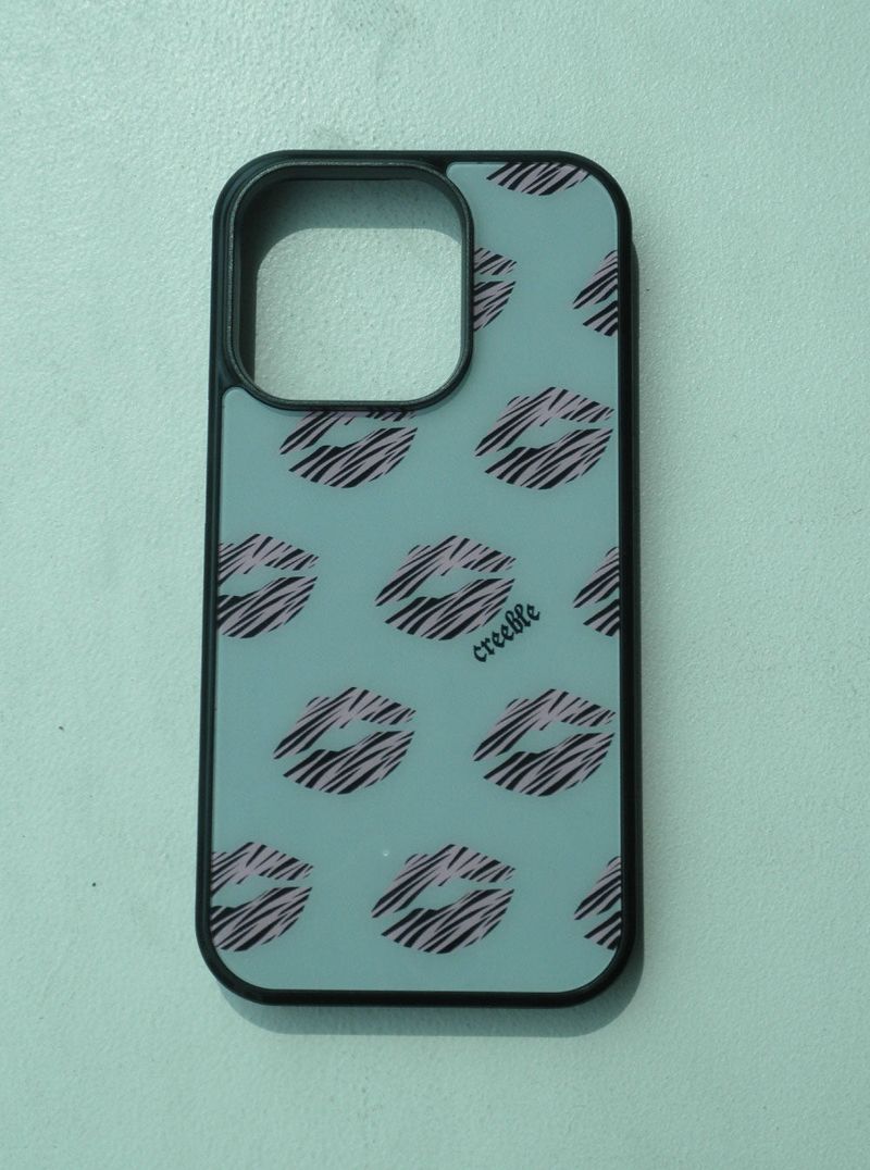 creeble（クリーブル）の「[MADE] ギャルリップスグラスバンパーケース(グレー)（スマホグッズ/小物）」
