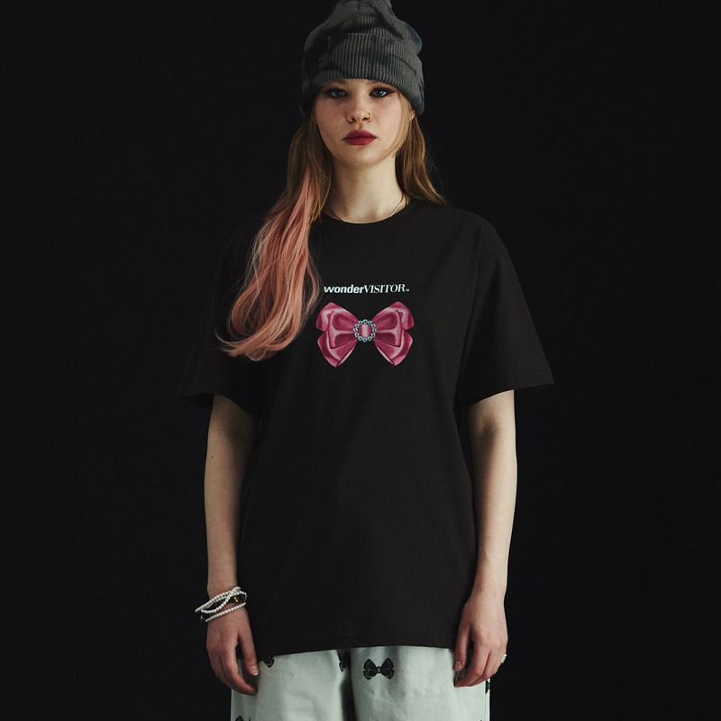 Cubic Ribbon overfit T-Shirt
