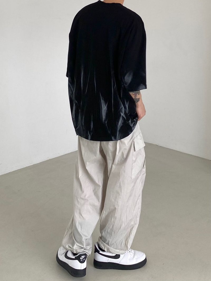 Flame Overfit Round Short Sleeve Tee 2color