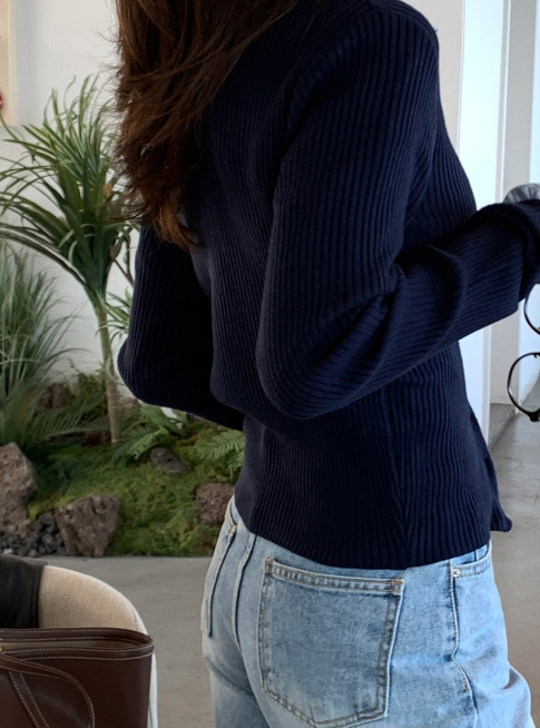 Knits Melting Ribbed Round Cardigan