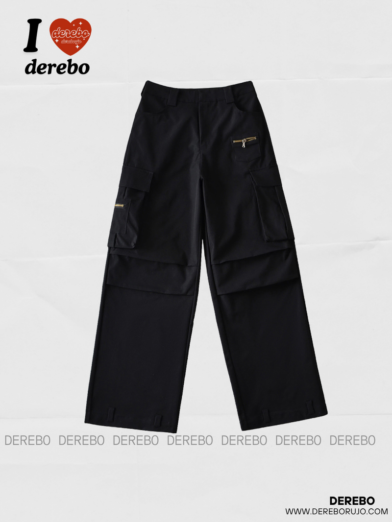Reality Zipper Wide Cargo Pants