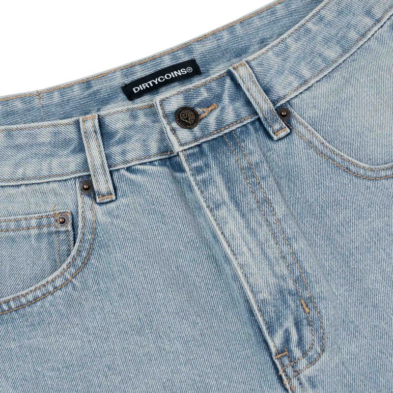 Denim Shorts Studs - Blue Wash