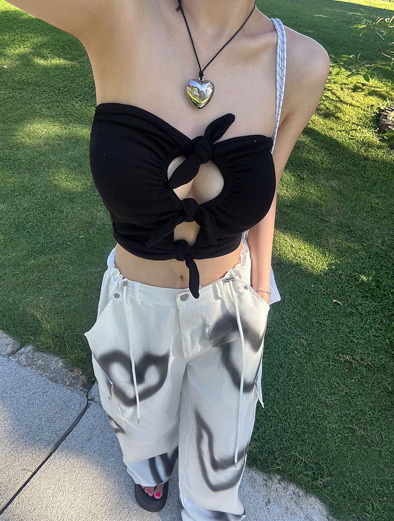 Ribbon Under-Boop Tube Top