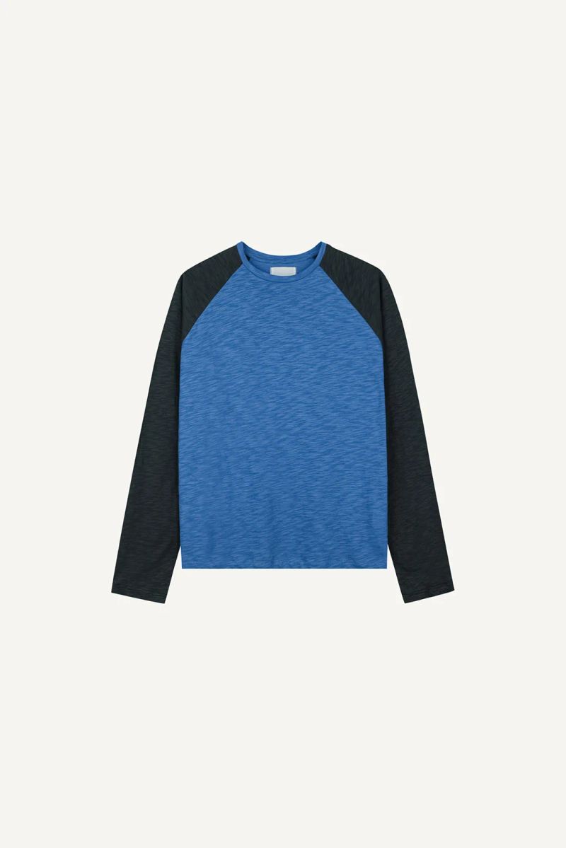 スラブ コットン ラグラン ロングスリーブ