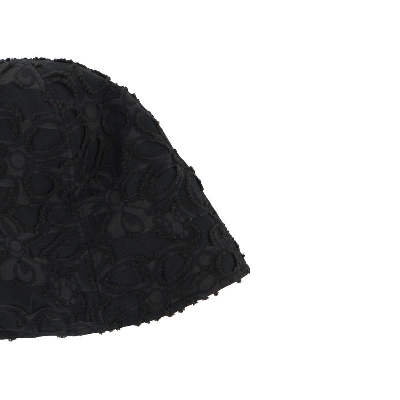Flower bucket hat (Black)   
