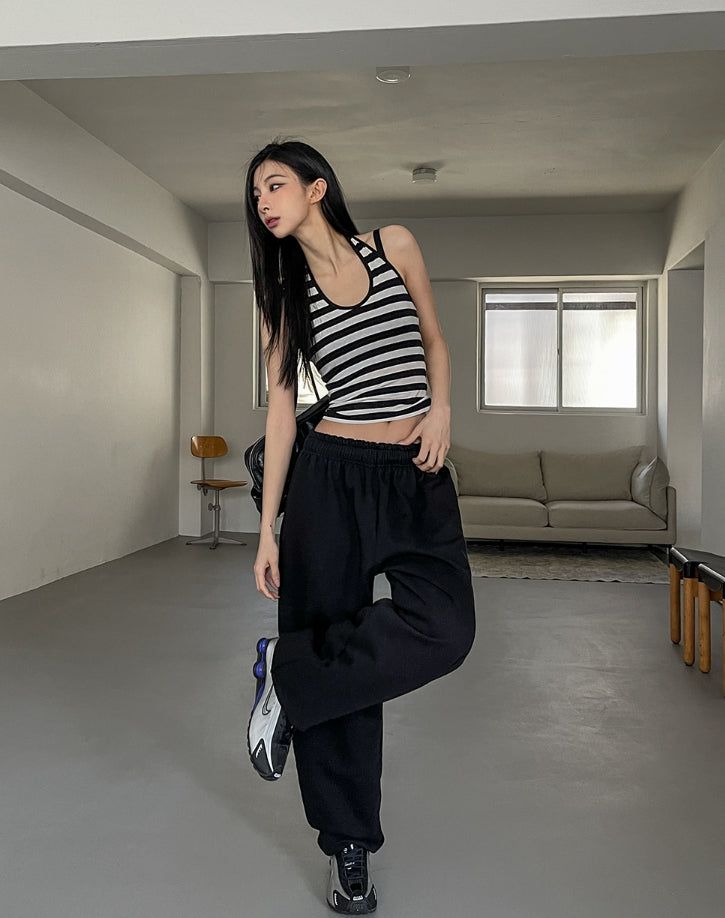 Molly Stripe Halter Sleeveless