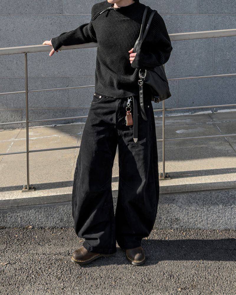 OVRUNE Panel Curved Cotton Pants