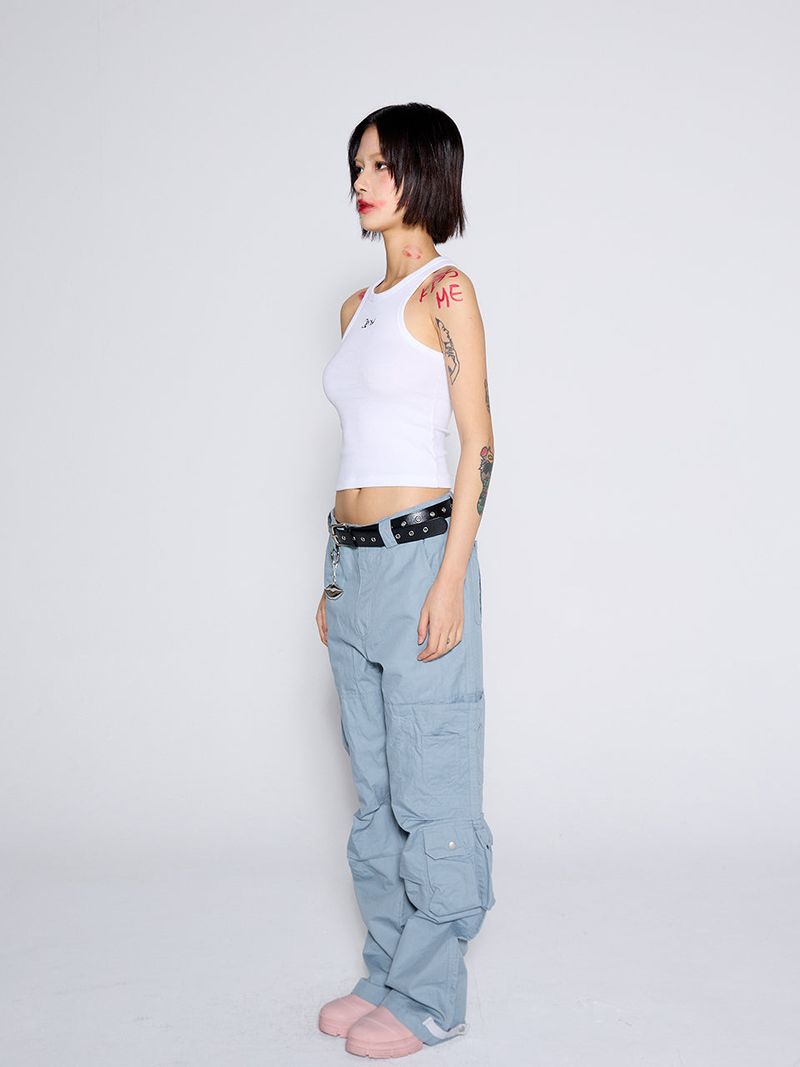 MULTI POCKET PANTS / SKY BLUE