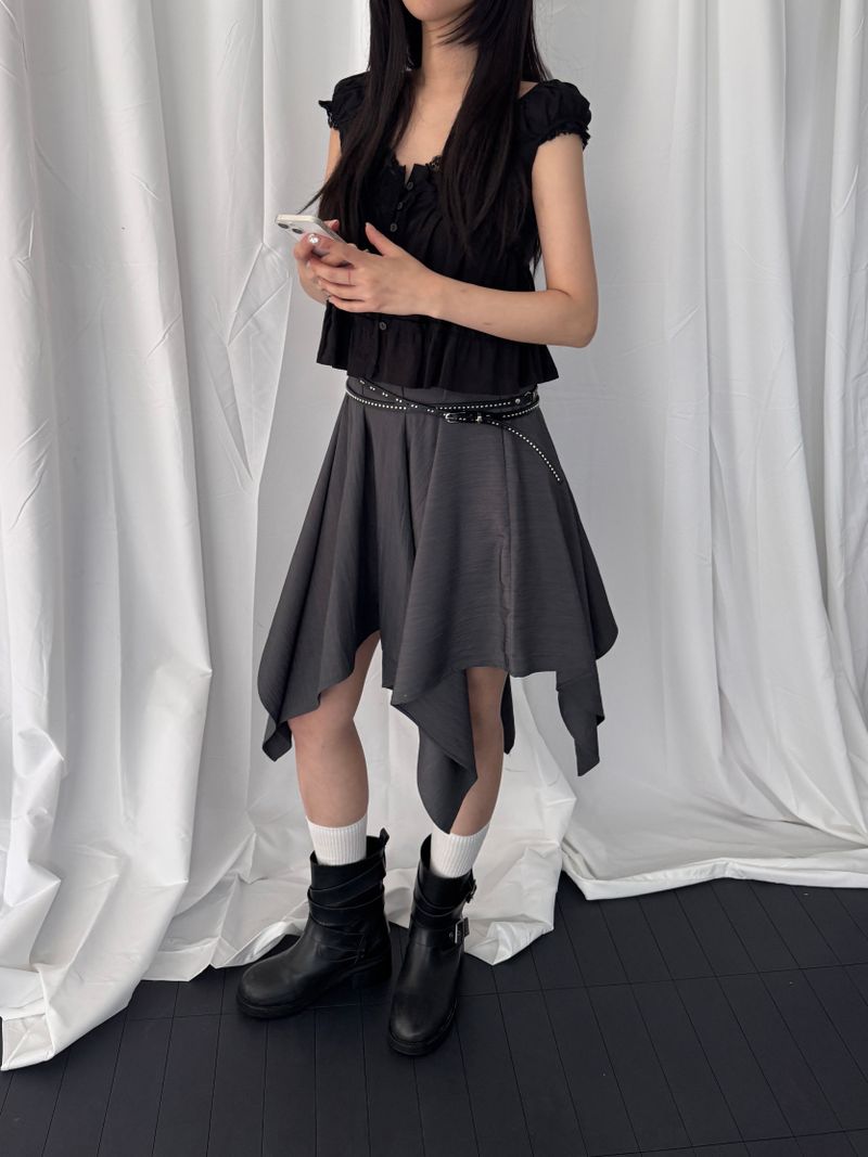 Stephen Lace-Ruffle Blouse