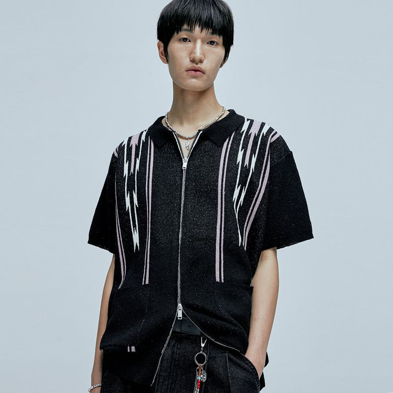 KND(ケイエンド)の「navajo boucle knit cardigan black()」