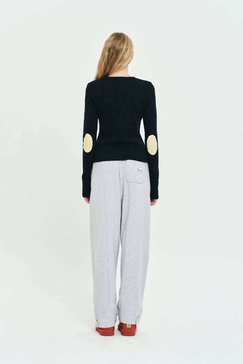 ELBOW POINT WAFFLE LONG SLEEVE [DARK NAVY]