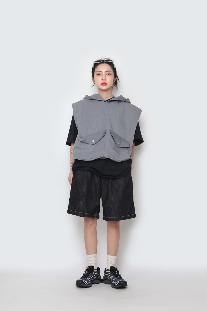 Bermuda banding half pants