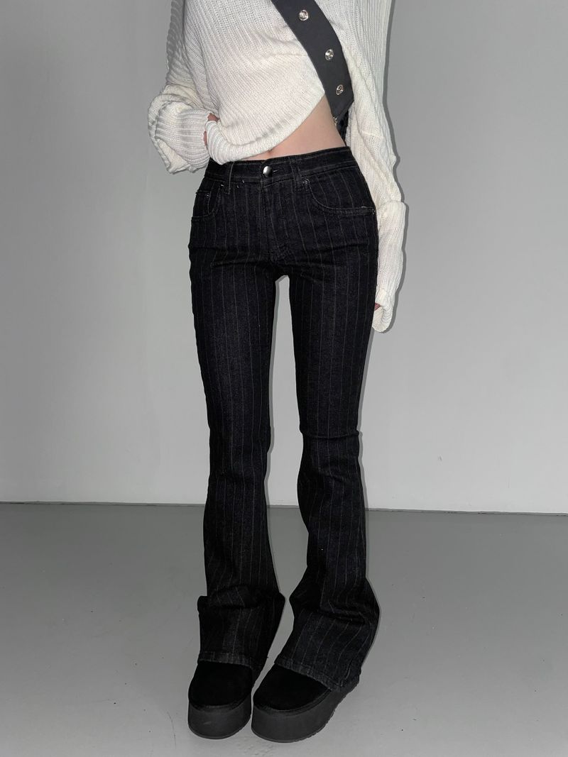 solitude striped bootcut