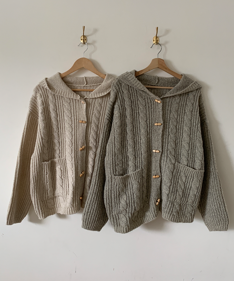 Tteokbokki hoodie cardigan