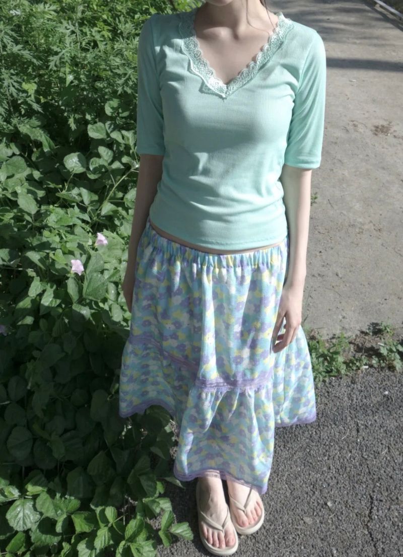 lilac skirt