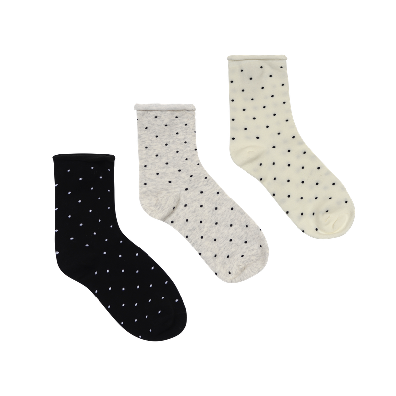 [3EA 1SET] DOT PASTEL SOCKS