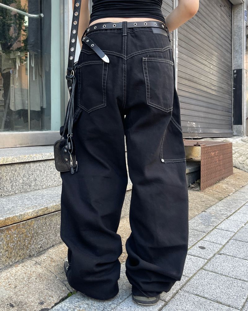 Bakugo Double Ni Carpenter Stitch Denim Pants