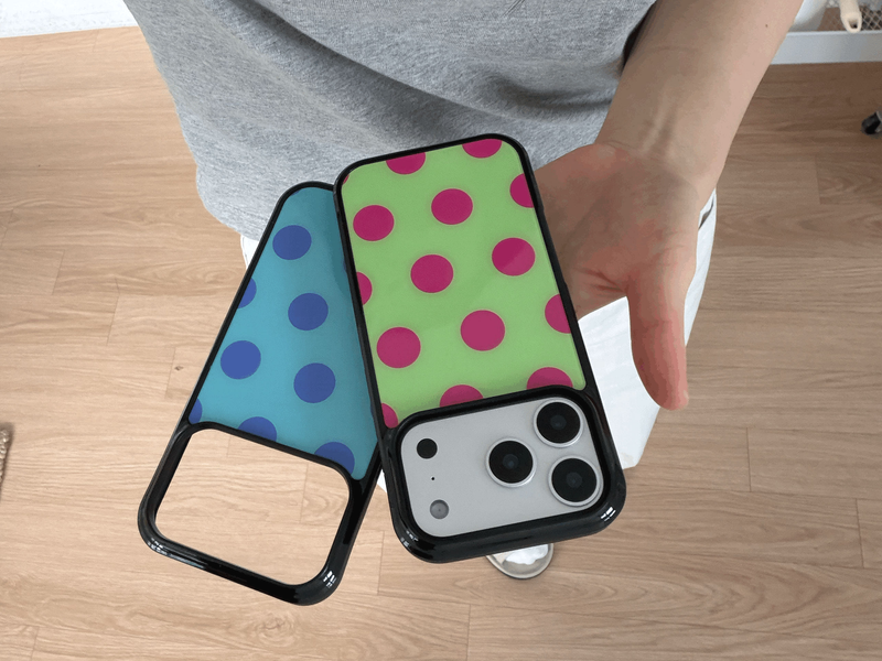 Polka glass case