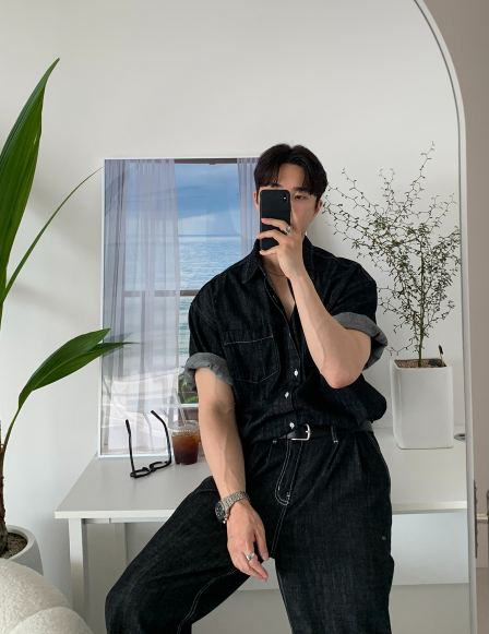 【Setup】Aiden Solid Linen Denim Setup