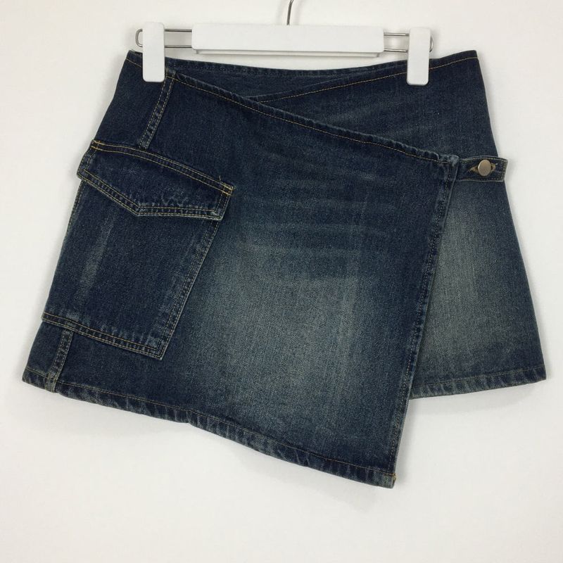 Low layered denim skirt (1color)