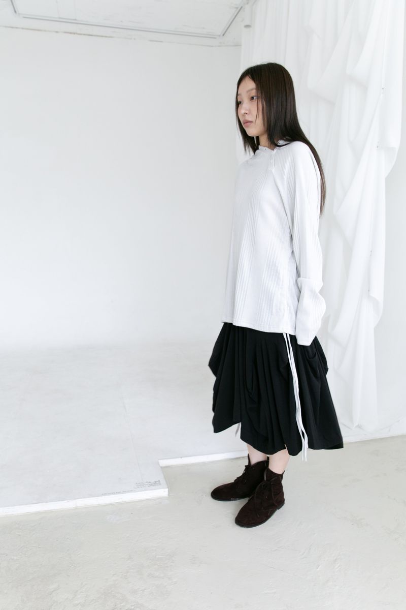 oblique button hood top(3colors)