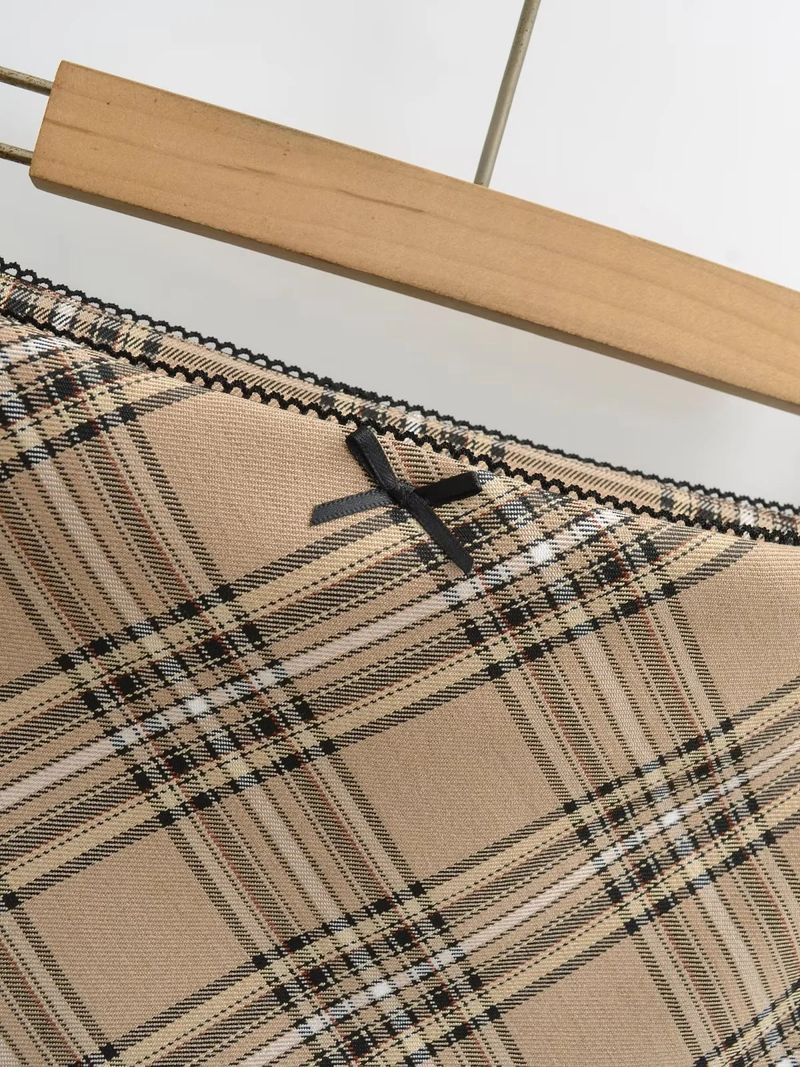 Country Check Mid Skirt