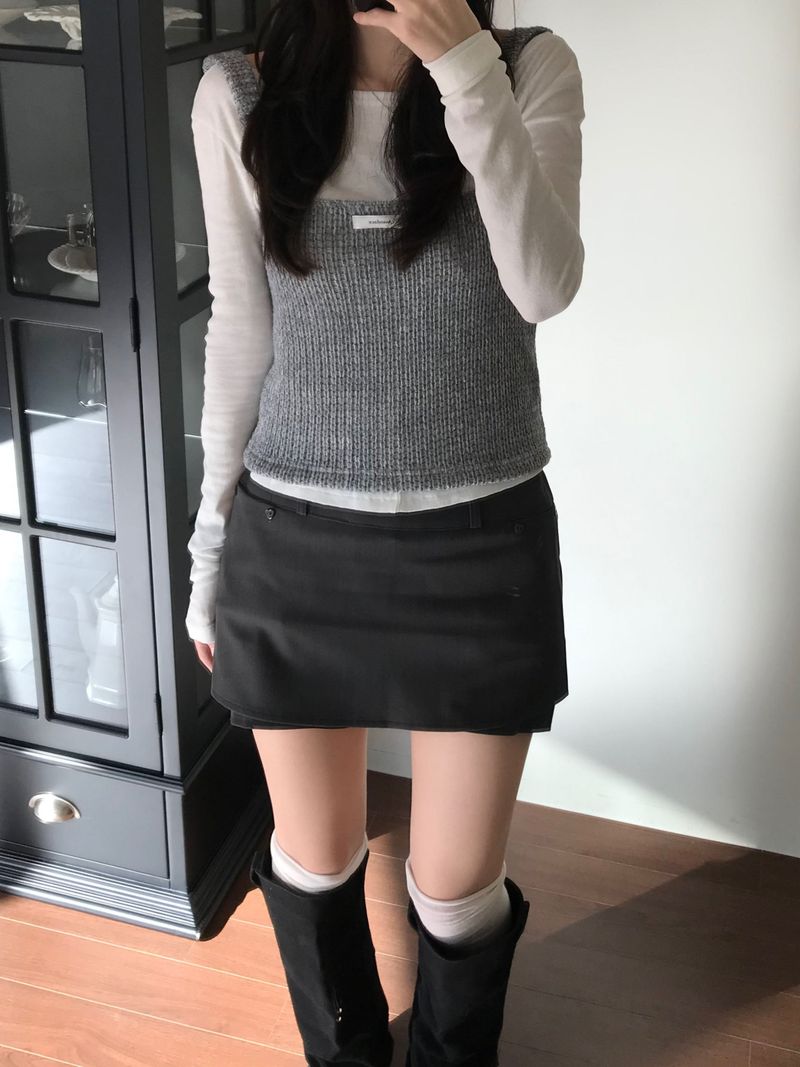 Ripple Knit Sleeveless (3 colors)