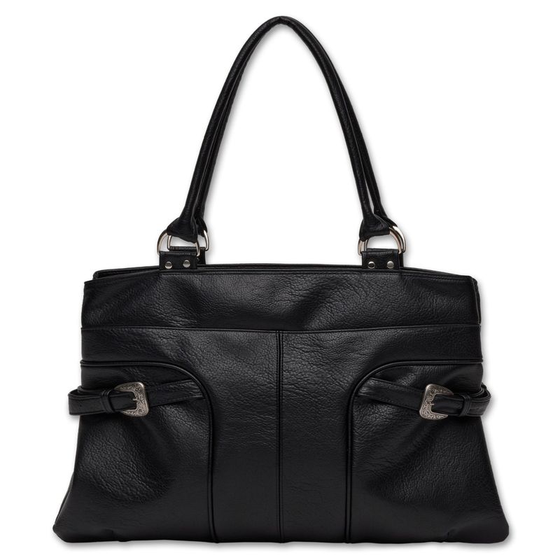 INNER ZEBRA BUCKLE BIG BAG [BLACK]