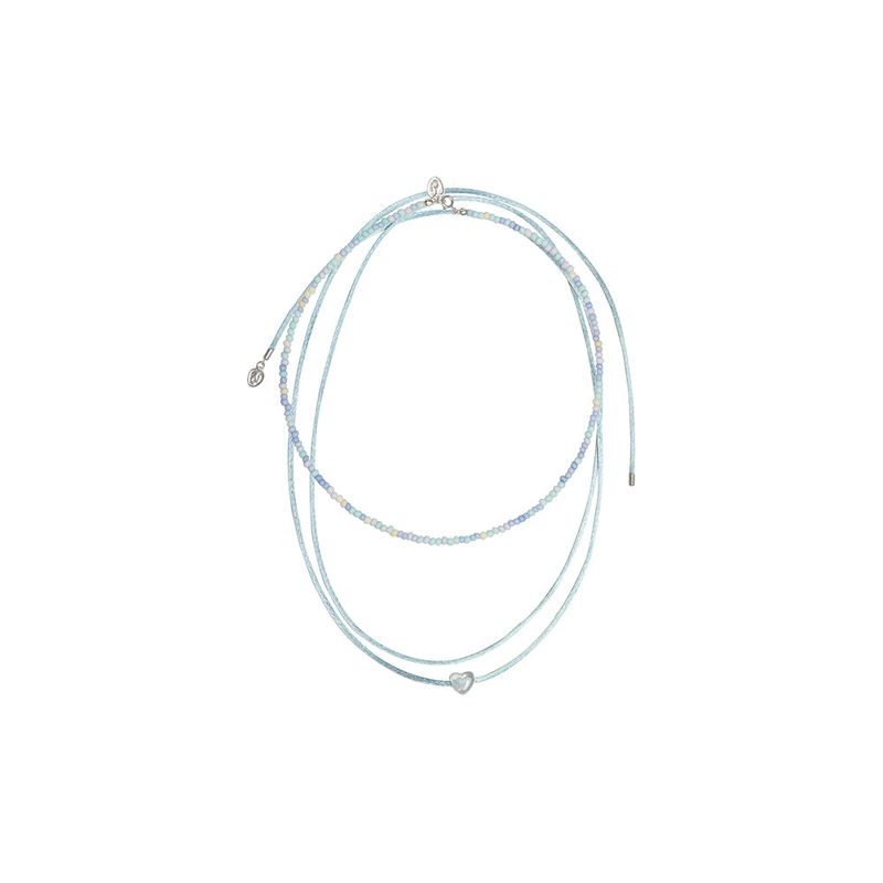 [925 SILVER] Pastel String Necklace (3colors)