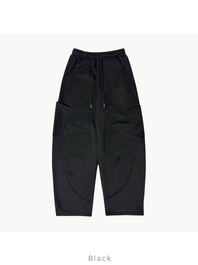 Pocket Curved Sweatpants