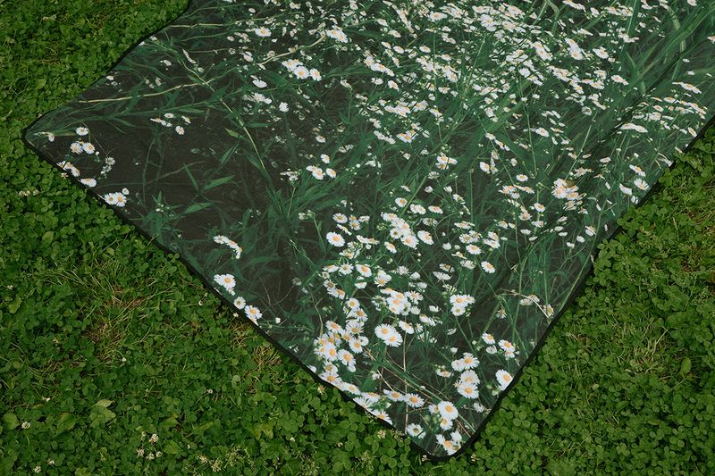 green bloom picnic mat