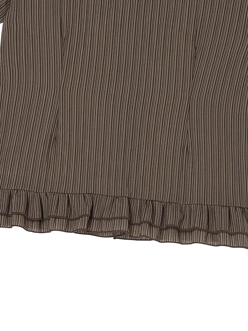 SQUARE BLOUSE BROWN