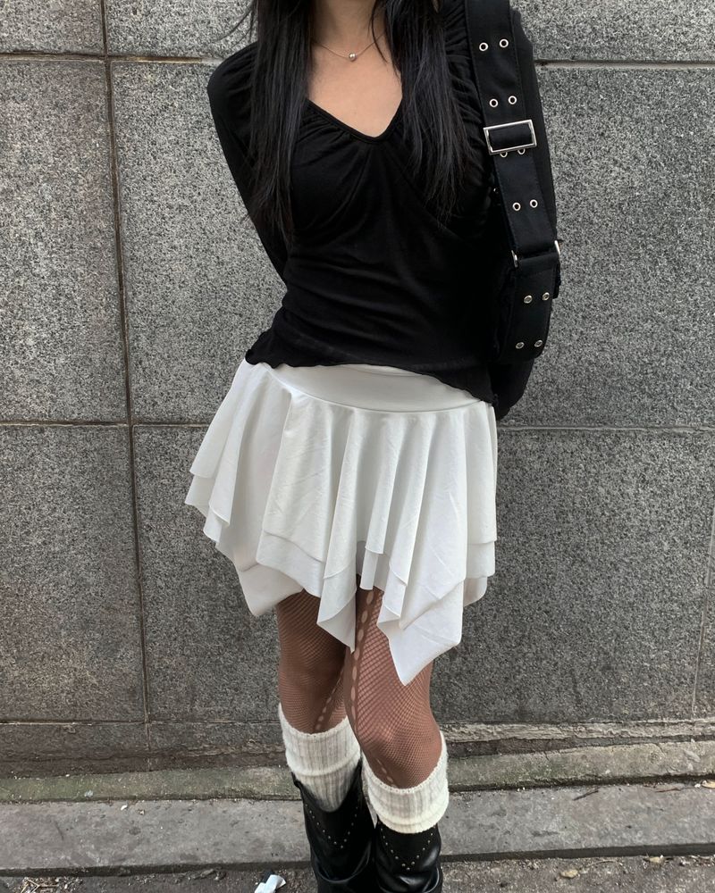 Flare cancan skirt