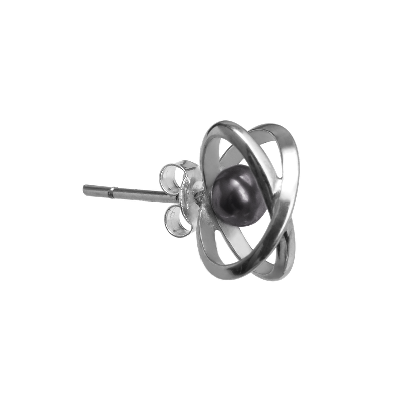 ETERNAL pearl earring(WHITE) -Single piece-