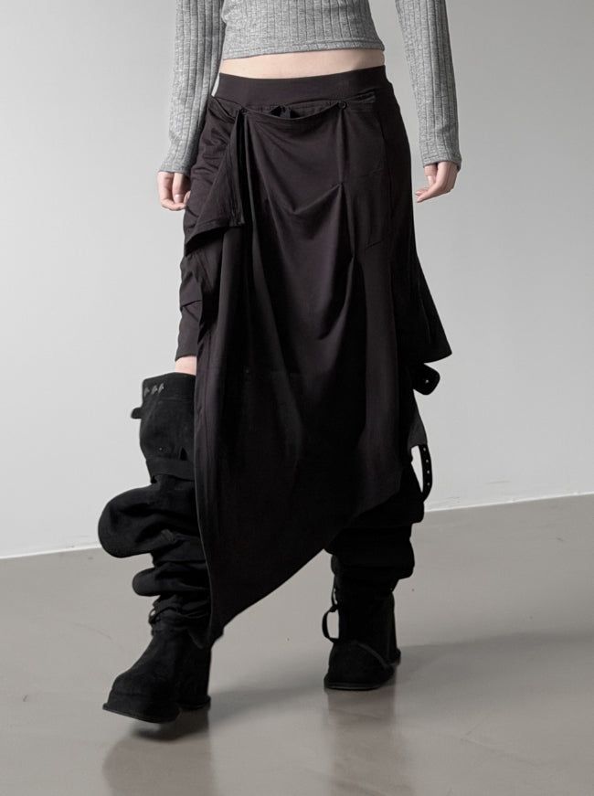 Pinched Drape Skirt