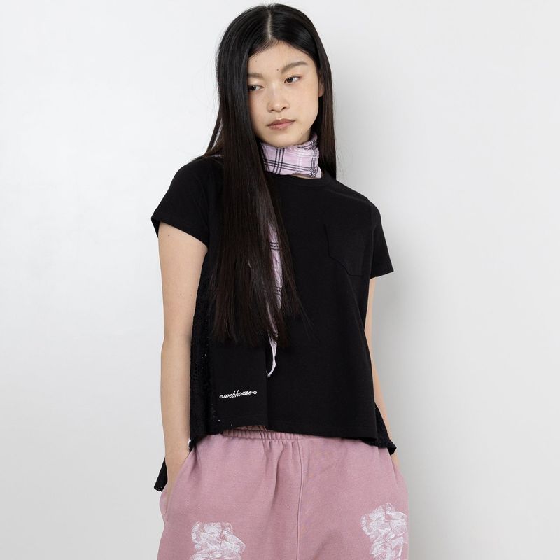 Twister Check Scarf - Pink
