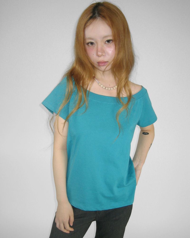 NUPHLO(ニューフロー)の「EASY BOATNECK SHORT SLEEVE T-SHIRT(Tops)」