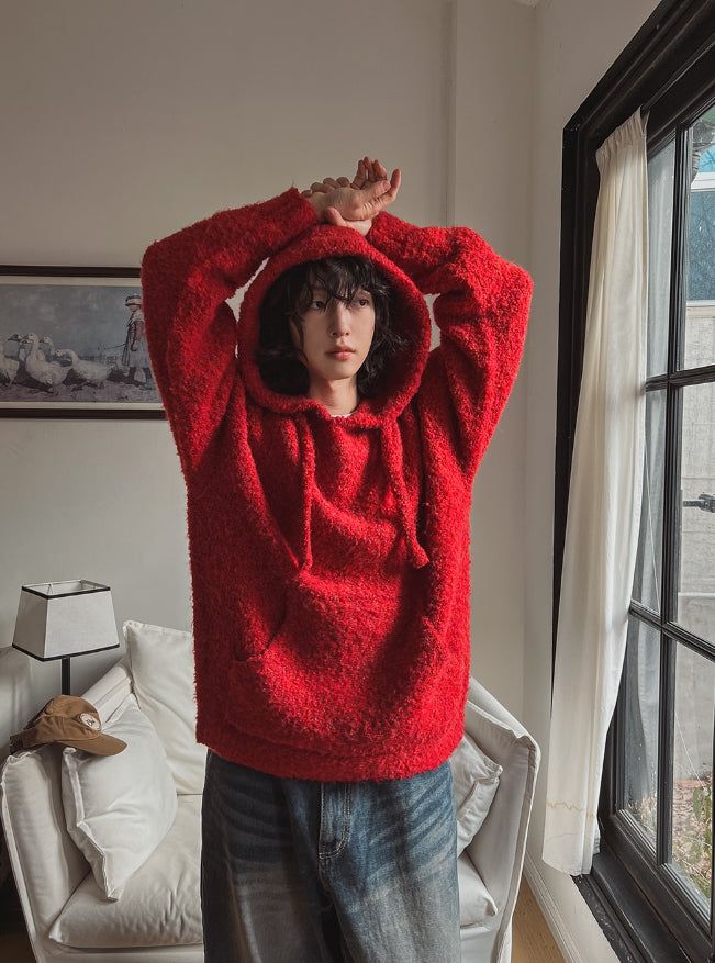 2PLAN(ツープラン)の「Raise Boucle Knit Hood(Tops)」