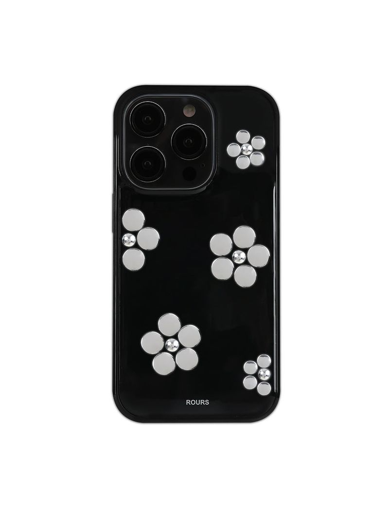 flower stud case (black)